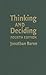 Thinking and Deciding