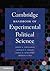 Cambridge Handbook of Experimental Political Science