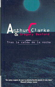 Portada de Tras la caída de la noche, de Arthur C. Clarke