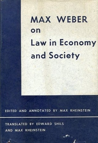 On Law in Economy and Society (Hardcover)