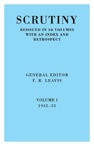 Scrutiny: A Quarterly Review 20 Volume Paperback Set 1932-53 (v. 1-20)