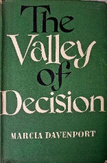 The Valley Of Decision By Marcia Davenport