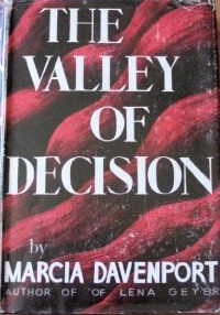 The Valley Of Decision By Marcia Davenport