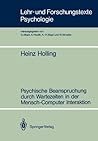 Psychische Beanspruchung durch Wartezeiten in der Mensch-Computer Interaktion (Lehr- und Forschungstexte Psychologie, 31) (German Edition)