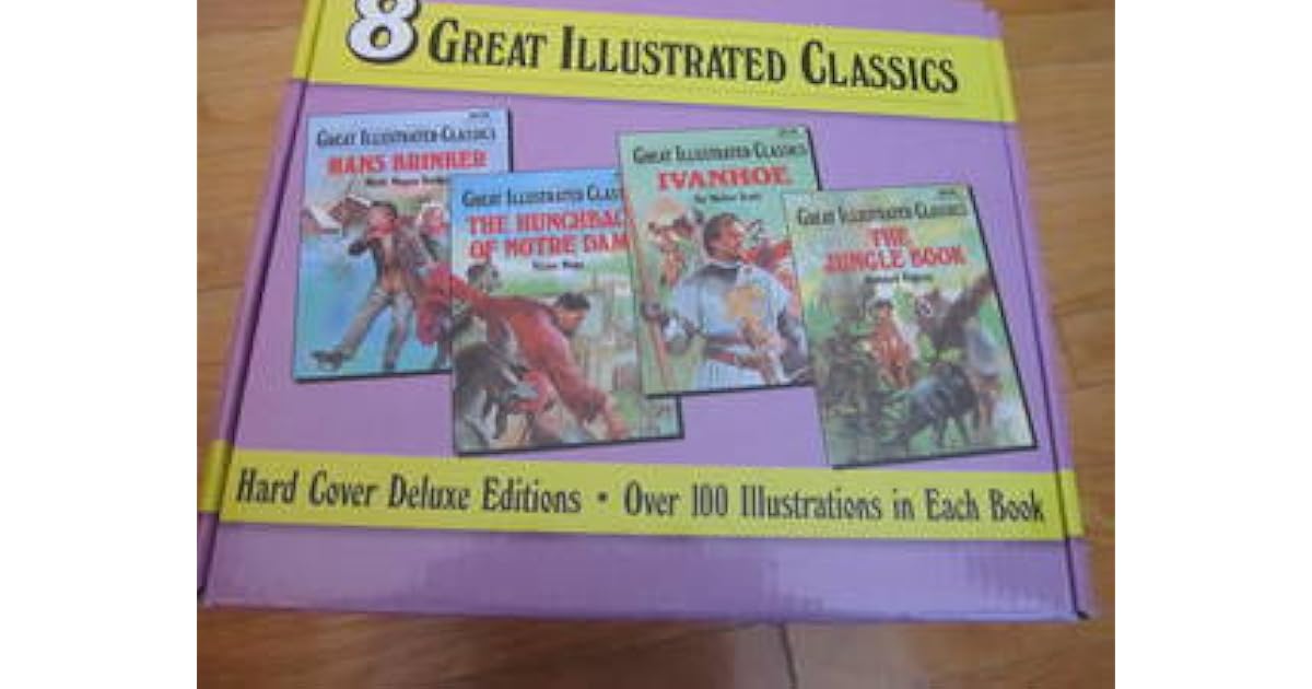 8 Great Illustrated Classics Hard Cover Deluxe Editions (Set E244