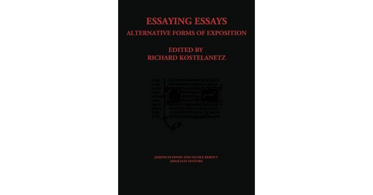 Essaying essays kostelanetz 02 image