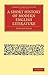 A Short History of Modern English Literature (Cambridge Library Collection - Literary Studies)