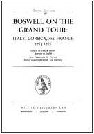 Boswell on the Grand Tour: Italy, Corsica and France 1765-1766 (Unknown Binding)