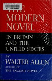 The Modern Novel in Britain and the United States