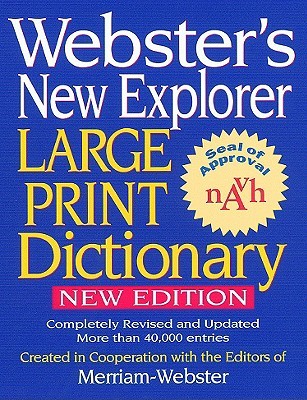 Webster's New Explorer Large Print Dictionary (Hardcover)