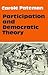 Participation and Democratic Theory by Carole Pateman