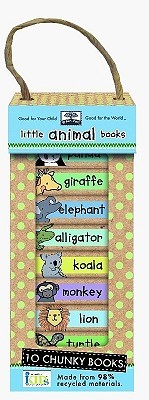 Green Start Book Towers: Little Animal Books: 10 Chunky Books Made from 98% Recycled Materials (Paperback)