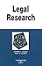 Legal Research in a Nutshell (Nutshell Series)