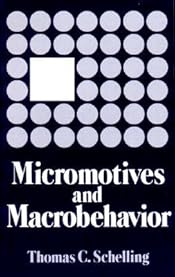 Micromotives and Macrobehaviour (Fels Lectures on Public Policy Analysis)