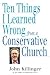 Ten Things I Learned Wrong from a Conservative Church