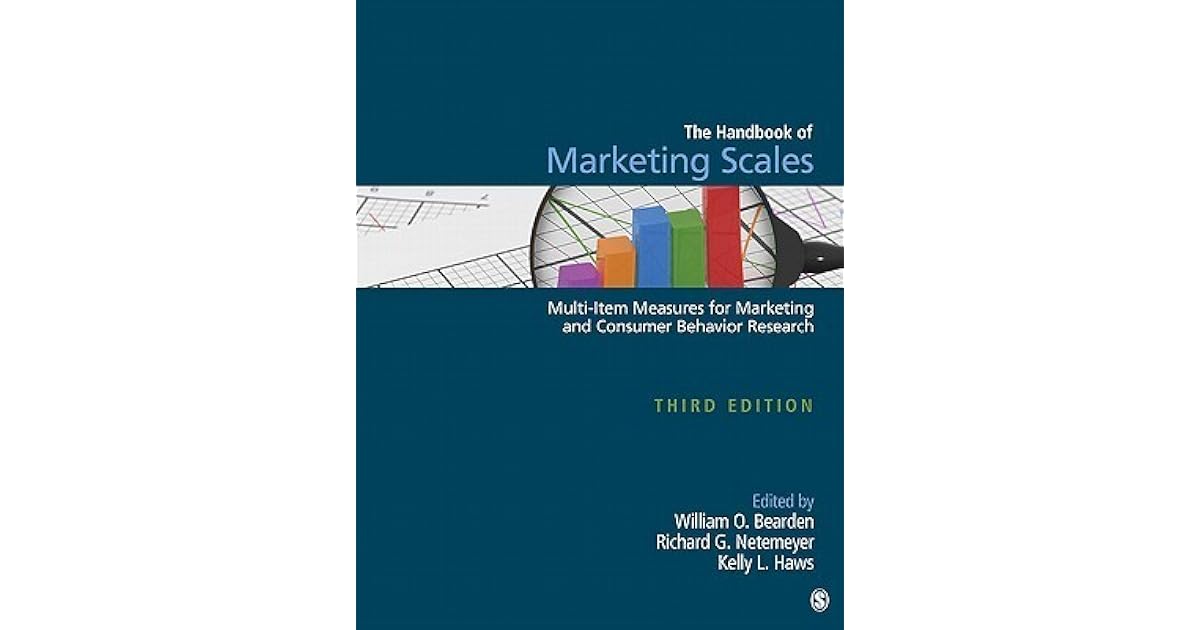 Handbook of Marketing Scales MultiItem Measures for Marketing and