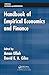 Handbook of Empirical Economics and Finance (Statistics: A Series of Textbooks and Monographs)