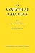 An Analytical Calculus: Vol...