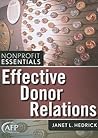 Effective Donor Relations (The AFP/Wiley Fund Development Series)