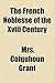 The French Noblesse of the XVIII Century by Colquhoun Grant
