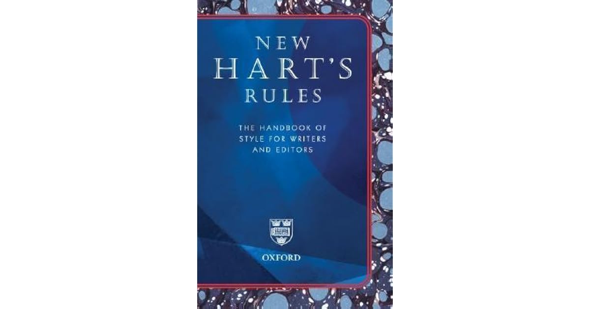 New Hart s Rules The Handbook Of Style For Writers And Editors By