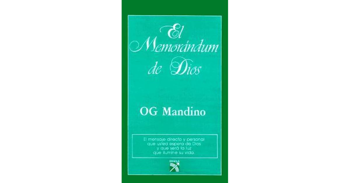 El Memorandum de Dios by Og Mandino