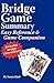 Bridge Game Summary: easy reference and game companion