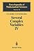 Several Complex Variables IV: Algebraic Aspects of Complex Analysis (Encyclopaedia of Mathematical Sciences)