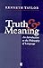Truth and Meaning: An Intro...