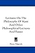 Lectures On The Philosophy ...