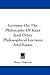 Lectures On The Philosophy Of Kant And Other Philosophical Lectures And Essays