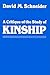 A Critique of the Study of Kinship