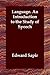 Language: An Introduction to the Study of Speech