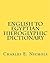 English to Egyptian Hieroglyphic Dictionary