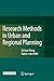 Research Methods in Urban and Regional Planning