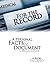 For the Record: A Personal Facts & Document Organizer