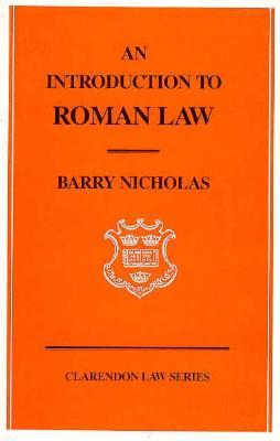 An Introduction to Roman Law (Clarendon Law Series)