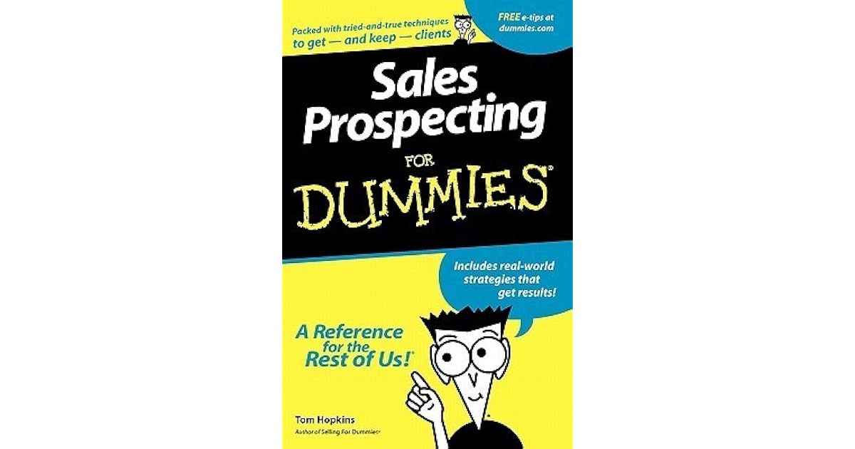 Sales Prospecting for Dummies by Tom Hopkins