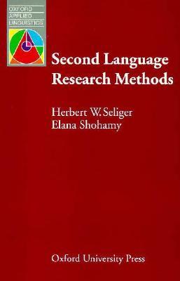 Second Language Research Methods (Oxford Applied Linguistics)