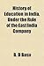 History of Education in India, Under the Rule of the East India Company