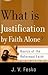 What is Justification by Fa...