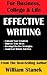 Effective Writing for Busin...