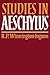 Studies in Aeschylus (Cambridge Paperback Library)
