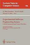 Experimental Software Engineering Issues:: Critical Assessment and Future Directions. International Workshop, Dagstuhl Castle, Germany, September ... (Lecture Notes in Computer Science, 706)