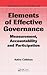 Elements of Effective Gover...