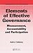 Elements of Effective Governance by Kathe Callahan