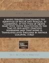 A briefe treatise concerning the burnynge of Bucer and Phagius, at Cambrydge, in the tyme of Quene Mary with theyr restitution in the time of our ... into Englyshe by Arthur Goldyng. (1562)