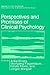 Perspectives and Promises of Clinical Psychology (NATO Science Series B:)
