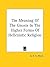 The Meaning of the Gnosis in the Higher Forms of Hellenistic Religion