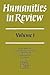 Humanities in Review: Volume 1
